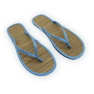 Düz Rattan terlik kadın ve erkek slaytlar terlik yaz saman örgülü sandalet terlik kapalı açık - Product Image 6