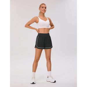 Shorts Deportivos FOXA para Mujer, Cintura Alta de 2.5 Pulgadas, Shorts para Correr con Bolsillo con Cierre, Ropa Deportiva para Gimnasio - Product Image 3