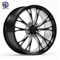 Velg Tempa 5X112 5X130 5x120 5x114.3 6x139.7/5.5/135 mm 15 16 17 18 Inch Hitam Aluminium Alloy Beadlock untuk Mobil Balap Drag