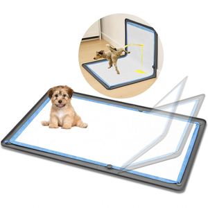 Silicone Wall-mounted Dog Pee Pad Holder Tray Reusable Puppy <b>Potty</b> <b>Training</b> Pads Extra Large Toilet Wee Pee Pad Holder for Pet - Product Image 1