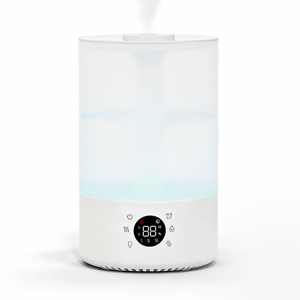 Humidificateur d'air intelligent à ultrasons numérique 3L avec humidistat, brume fraîche, lumière LED 7 couleurs pour grande pièce, nouveauté 2026 - Product Image 1