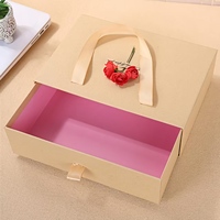 Coffret Cadeau Premium Style Ins Rose & Tournesol, Boîte d'Emballage Tons Foncés, Coffret Cadeau Anniversaire & Déclaration d'Amour pour Hommes & Femmes