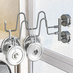 Étagère à chaussures à ventouse pliable pour balcon, peu encombrante, étendoir à chaussures à ventouse sans poinçon - Product Image 3