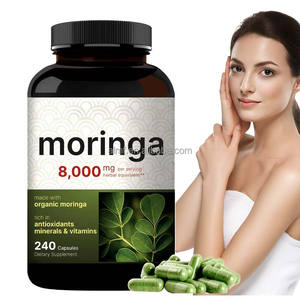Suplemento Dietético Orgânico 8000mg Por Porção 240 Cápsulas Ricas em Antioxidantes Vitaminas e Minerais Testado por Terceiros <span class=keywords><strong>Moringa</strong></span> Adulto - Product Image 1
