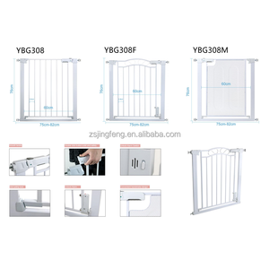 Barrière de sécurité pour animaux de compagnie et enfants, en fer, à fermeture automatique, pour intérieur et extérieur, installation facile par fixation à pression, pour escaliers, cuisine et maison - Product Image 5