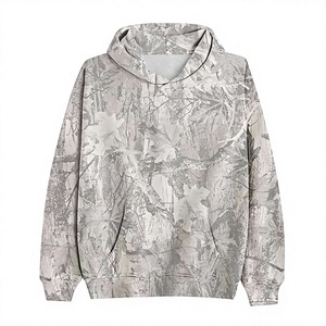 Sudadera con Capucha Unisex de Forro Polar 100% Algodón con Estampado Sólido de Bosque para Invierno, Manga Larga, Ropa Urbana para Exteriores, Logotipo Personalizado, Venta al por Mayor - Product Image 1