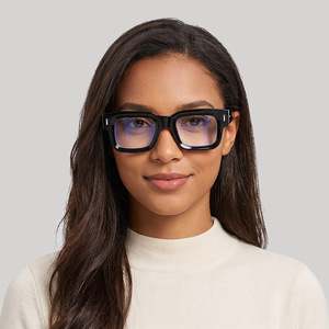 Square Frame Anti Blue Light Glasses PC Lens Full Frame Unisex <b>Eyewear</b> - Product Image 2