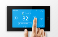Termostato Inteligente para el Hogar con Pantalla Táctil, Programable, Compatible con Alexa y Google Home, Ahorro de Energía, HVAC, WiFi
