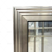 Fenêtres UPVC insonorisées en verre trempé à double impact d'ouragan fenêtres à double vitrage pour maison villa