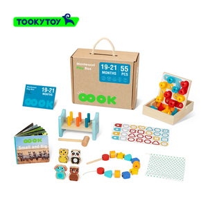 Giáo dục mầm non Hộp nhận thức Thẻ Câu Đố Montessori đồ chơi 4 trong 1 giáo dục trẻ mới biết đi đồ chơi 19-21 tháng giáo dục hộp - Product Image 6