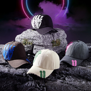 BOTTCOOLA alta calidad al por mayor moda agujero rompiendo Graffiti calle versátil monopatín baile callejero Hip Hop gorra de béisbol - Product Image 1