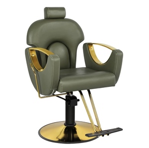 Silla de peluquería, silla de belleza, silla de barbero al por mayor para peluquerías, silla de barbero chapada en oro, silla de peluquería - Product Image 2