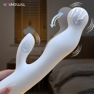 Vibrador de Silicona Blanco Perla para Mujeres, Juguetes Sexuales con Fuerte Estimulación del Clítoris y Múltiples Modos de Vibración - Product Image 1