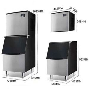 เครื่องทำน้ำแข็งอัตโนมัติเชิงพาณิชย์ ความจุสูง 300 กก. แบบก้อนสี่เหลี่ยม - Product Image 2