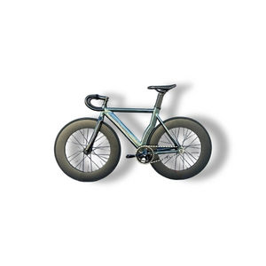 700c מירוץ ציוד קבוע מירוץ aero פחמן מסלול אופניים עם 170 מ "מ מהירות אחת פחמן - Product Image 1