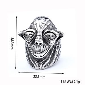 Anillos de Moda de Joyería Fina con Diseño de Tótem Religioso Punk, Estilo Película Alienígena, para Hombres y Mujeres - Product Image 4