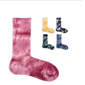 Personnalisé Hommes Femmes Robes d'été Tye Die Chaussettes Unisexe Tie Dye <span class=keywords><strong>Skate</strong></span> Hippy Chaussettes personnalisées Chaussettes Tie-dye Vente en gros - Product Image 5