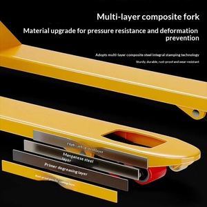 Xe nâng tay pallet thủy lực, tải trọng lớn 2 tấn 3 tấn, nhỏ gọn, dùng cho việc bốc xếp hàng hóa - Product Image 3