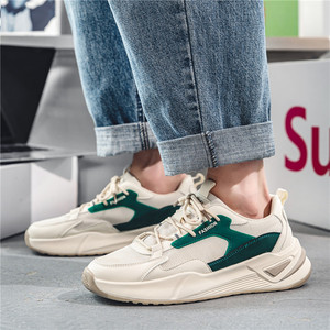 Nouvelles baskets de sport décontractées pour hommes, style Hong Kong, tendance, à semelle épaisse, en maille EVA, colorblock, collection Printemps-Automne 2026 - Product Image 4