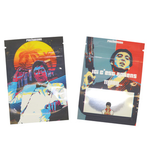 Impression personnalisée, sachet refermable en mylar avec fermeture éclair, 3,5 g, 7 g, 1 oz, en aluminium, debout, impression en gravure, anti-odeur pour - Product Image 3