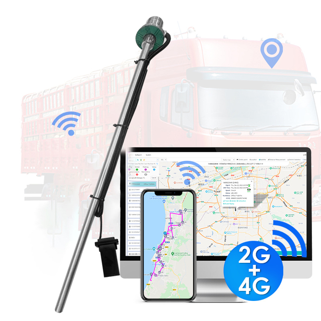 18-wheeler Measure Fuel Consumption Satellite Navigation With 4G Gps Tracker Tank Level Sensor Free Monitoring System for Lorry