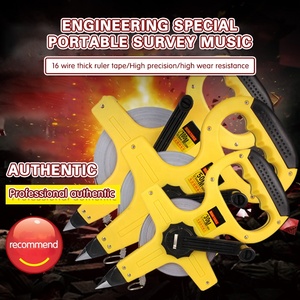 Bonne Qualité 30m 50m 100m Terre Métal Pointe Épaissie En Acier Industriel Mesure Ruban Ingénierie Ruban À Mesurer - Product Image 2