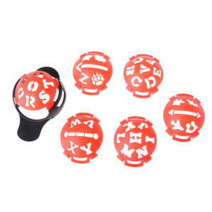 Juego de pintor de golf de plástico de 7 piezas que incluye herramienta de carcasa de marcado de jugador de pelota y sombrero de golf para Retriever - Product Image 4