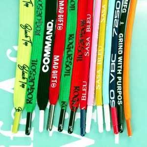 Dây rút mũ trùm đầu hình tròn có logo tùy chỉnh, dây rút mũ áo hoodie dùng làm dây giày - Product Image 1