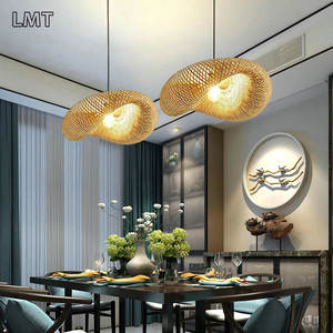 Grande Lampada a Sospensione <span class=keywords><strong>in</strong></span> <span class=keywords><strong>Bambù</strong></span> Naturale, <span class=keywords><strong>Lampadario</strong></span> Decorativo Nordico Moderno per Hotel e Ristoranti - Product Image 5