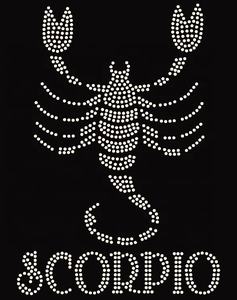Transferencia de diamantes de imitación, signo de astrología, Horóscopo del zodiaco <span class=keywords><strong>Escorpio</strong></span> - Product Image 2