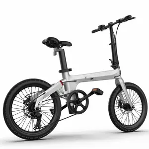 성인용 20 "전기 자전거, 350W 모터로 30 마일 범위 (페달 어시스트) 및 속도 15.5Mph 출력, 탈착식 배터리 포함