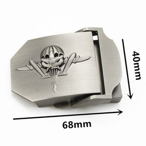 फैशन नायलॉन कैनवास बद्धी बेल्ट Buckles खोपड़ी - Product Image 3