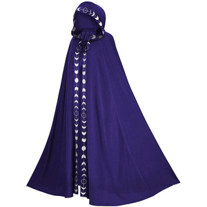 Cape à capuche Renaissance médiévale 5 couleurs Cape Halloween Cosplay <span class=keywords><strong>Costume</strong></span> <span class=keywords><strong>Film</strong></span> et TV Cosplay <span class=keywords><strong>Costume</strong></span> - Product Image 2