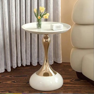 Pháp Bàn Cà Phê Dễ Dàng Để Lắp Ráp Châu Âu Sắt Bên Bảng Cho Không Gian Nhỏ Phong Cách Mộc Mạc Phòng Khách Đồ Nội Thất Nhà Kim Loại - Product Image 5