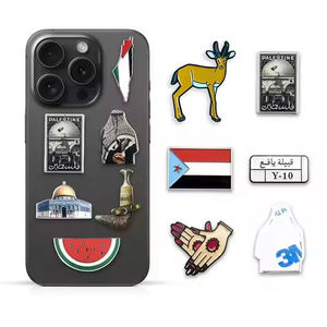 สติกเกอร์ติดโทรศัพท์โลหะแบบกำหนดเอง สติกเกอร์เคลือบเงาแบบโมเดิร์นสลักลายแฟชั่นตามสั่ง สำหรับเคสโทรศัพท์ - Product Image 2