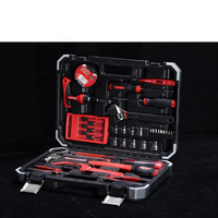 Kit d'outils de réparation automobile 46 pièces, boîte à outils pour la réparation de véhicules et de vélos, ensemble d'outils à main pour l'entretien des voitures et des motos, vente en gros