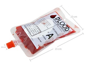 20 piezas 150ML DIY Halloween sangre bolsa reutilizable vampiro jugo bebida bolsa Halloween fiesta favores - Product Image 3