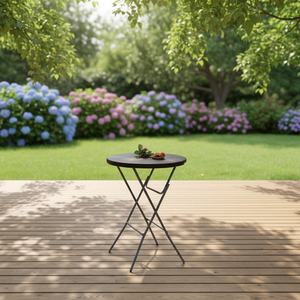 โต๊ะบาร์ทรงกลมพลาสติกคุณภาพสูง ทันสมัย สำหรับร้านอาหารกลางแจ้ง แบบพับได้ น้ำหนักเบา กันน้ำ เหมาะสำหรับงานปาร์ตี้และกิจกรรมต่างๆ - Product Image 2