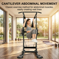 Station de musculation réglable en acier RONGNENG pour tractions et dips, idéale pour la maison et les centres de fitness communautaires