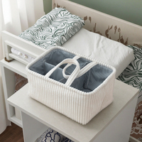 Panier de rangement en gros, panier tissé, sac de rangement pour couches et articles humides, sac à couches grande capacité en tissu de coton avec compartiments