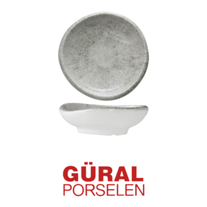 Bol rond Arnim Ø 8 cm en porcelaine à la cendre d'os, impression numérique Gural - Product Image 4