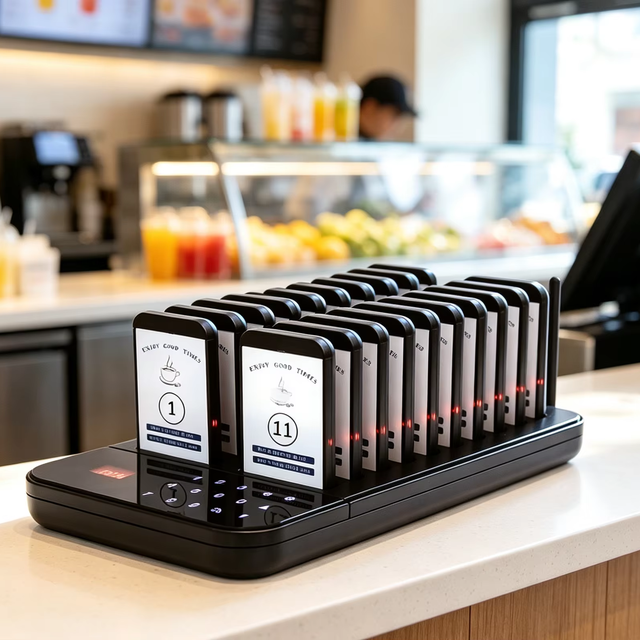 Lida LDDZ243 Wireless Waiter Calling System Waterproof Restaurant Buzzer Pager Vibrating Coaster Cafes Clinics Hospitals Hotels