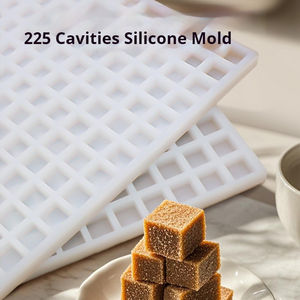 225 חללים סוכריות סיליקון מרובעים תבניות מיני עובש סיליקון לממתקים קשים - Product Image 4
