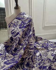 Tissu en dentelle brodée française de haute qualité 3919, tissu en dentelle <span class=keywords><strong>jacquard</strong></span> africain damassé doré 2024 pour robe de soirée femme - Product Image 5