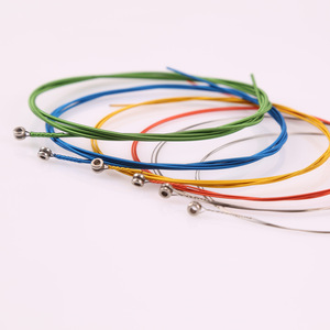 Cordes de guitare acoustique A407C, en acier non revêtu, paquet de 6, durables, pour pièces de rechange de guitare - Product Image 2