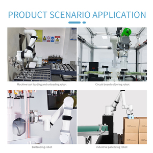 Robot collaboratif de palettisation, bras robotisé 6 axes, IP54, sûr, flexible, machine d'empilage pour l'emballage en fin de ligne des produits alimentaires et des boissons - Product Image 1