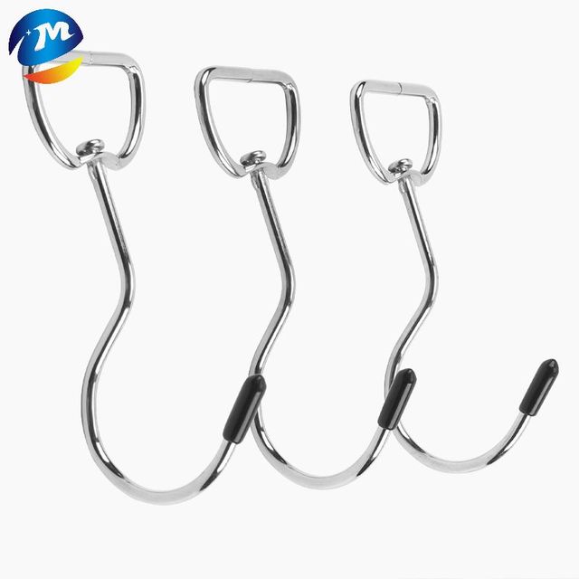 Manufacturer Custom Chrome J Shape Hanging Hook D Ring Black Finish 360mm Combination Style for Automotive Industry Water