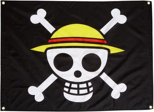 <span class=keywords><strong>Luffy</strong></span> Skeleton Flag 3x5FT Halloween Anime Banderas personalizadas <span class=keywords><strong>Sombrero</strong></span> <span class=keywords><strong>de</strong></span> <span class=keywords><strong>paja</strong></span> <span class=keywords><strong>de</strong></span> doble cara Piratas Banner - Product Image 2