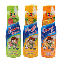 Pochette de jus personnalisée en forme de bouteille, sachet d'emballage liquide de qualité alimentaire en forme de bouteille pour boissons et jus pour enfants
