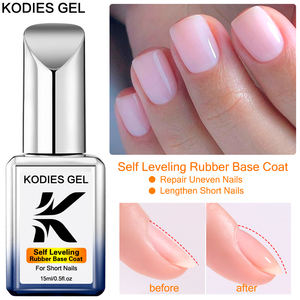 KODIES GEL Gel de base auto-nivelant russe pour ongles, base en caoutchouc, consistance moyenne, marque privée, gel de base <span class=keywords><strong>semi</strong></span>-<span class=keywords><strong>permanent</strong></span> UV/LED - Product Image 1